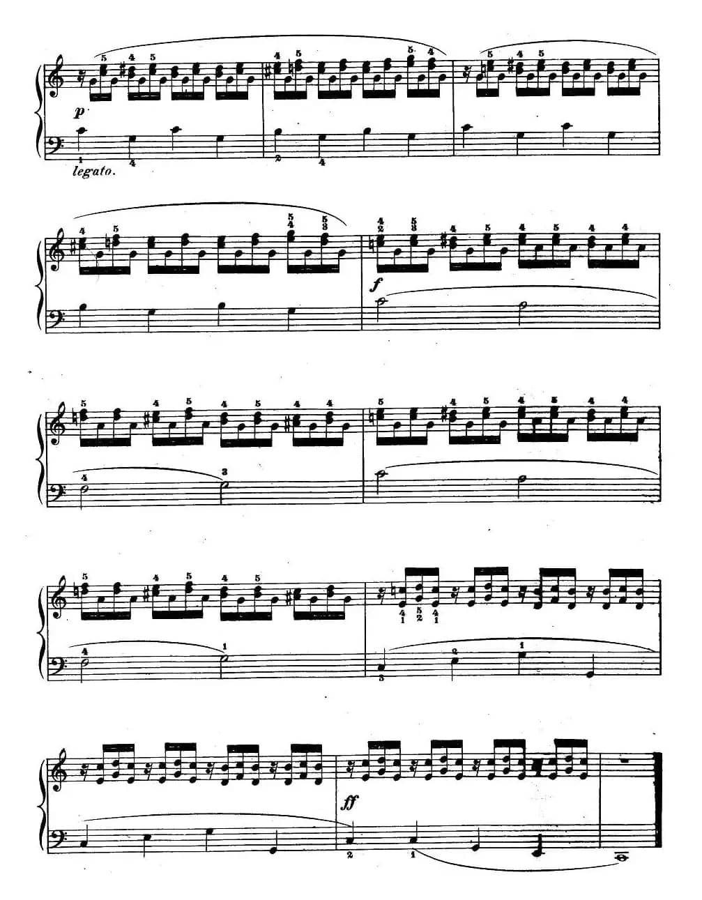 《车尔尼钢琴手指灵巧初步练习曲》OP.636-3