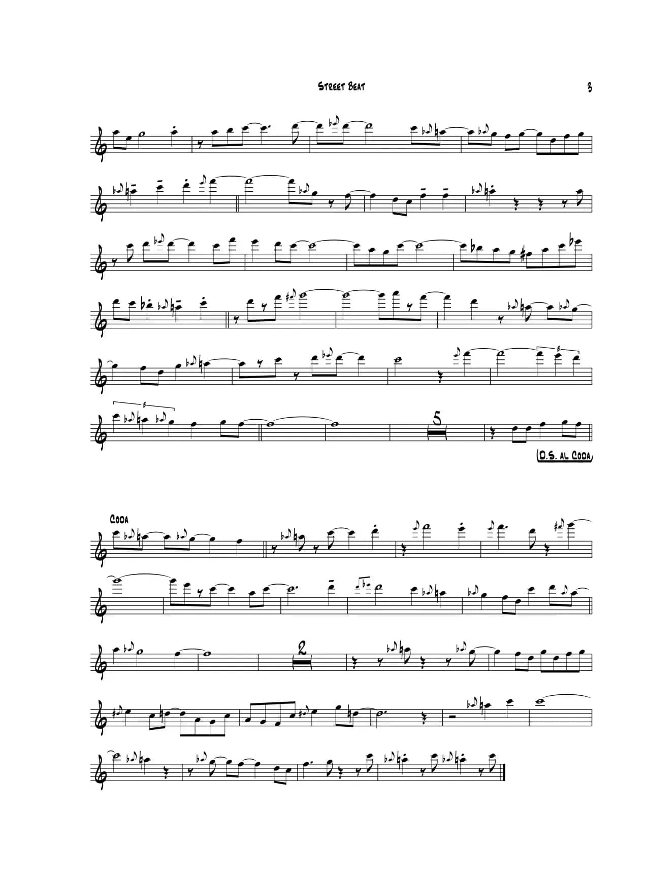 Street Beat（次中音萨克斯）