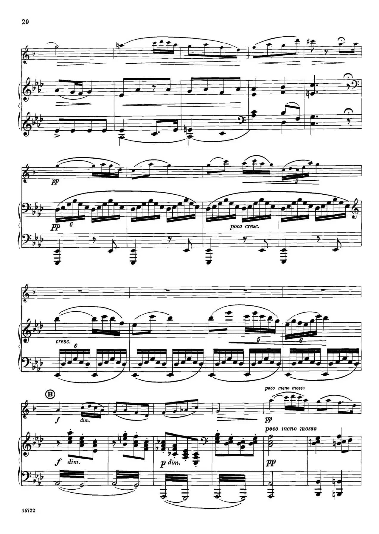 15首古典萨克斯独奏曲：4、Larghetto（中音萨克斯+钢琴伴奏）