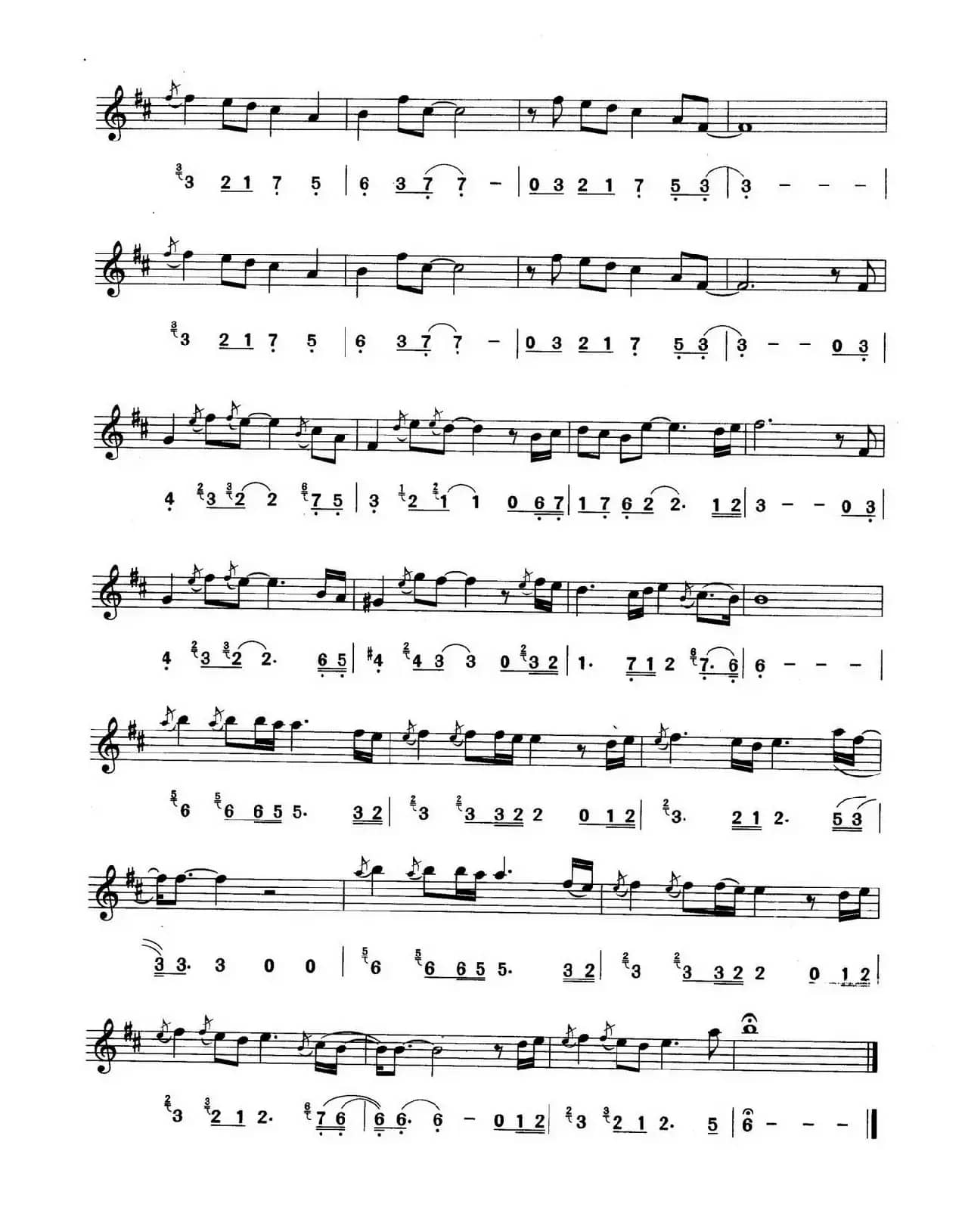 冬季到台北来看雨（线简谱对照版）