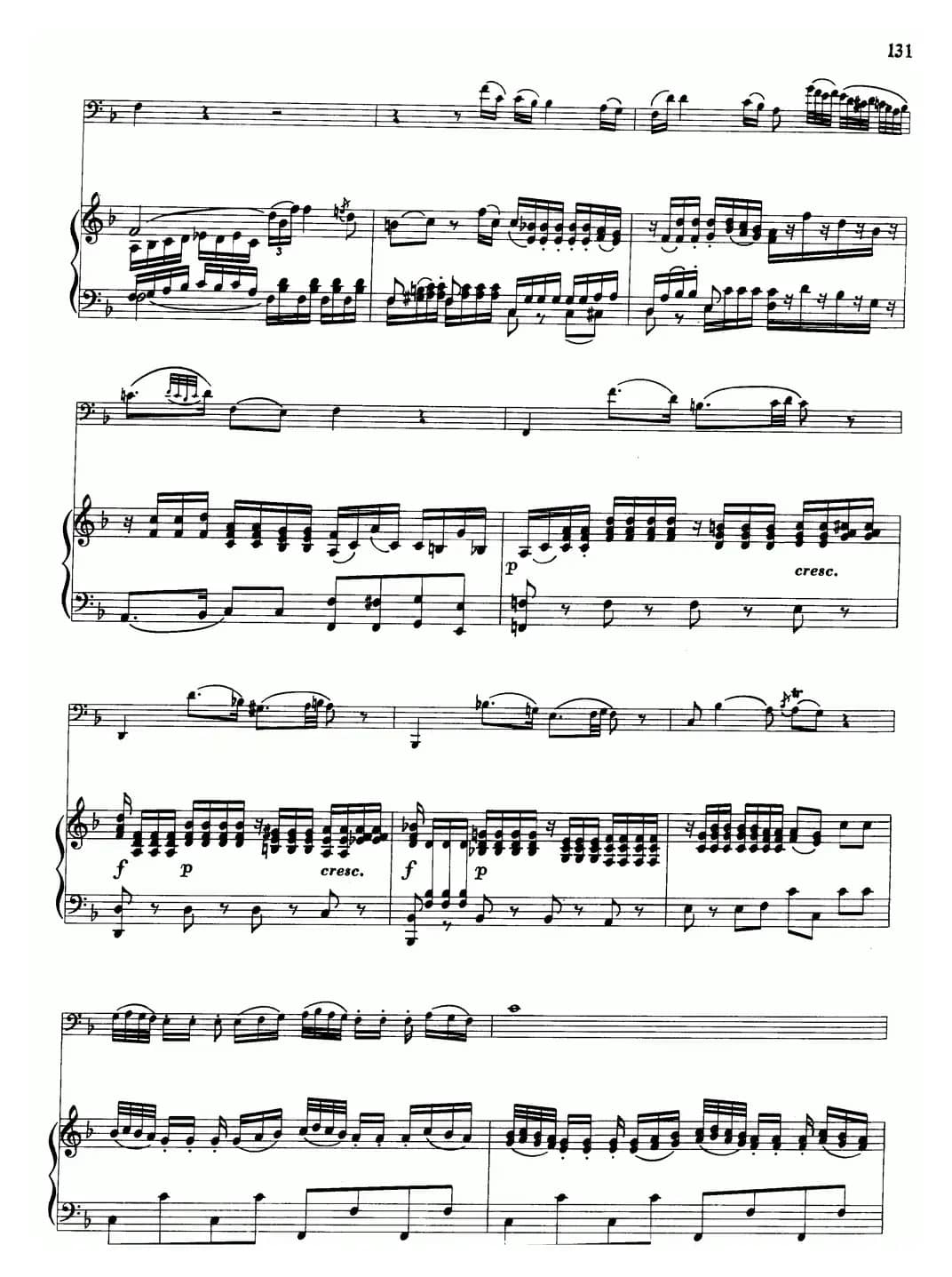 降B大调协奏曲（大管+钢琴伴奏）