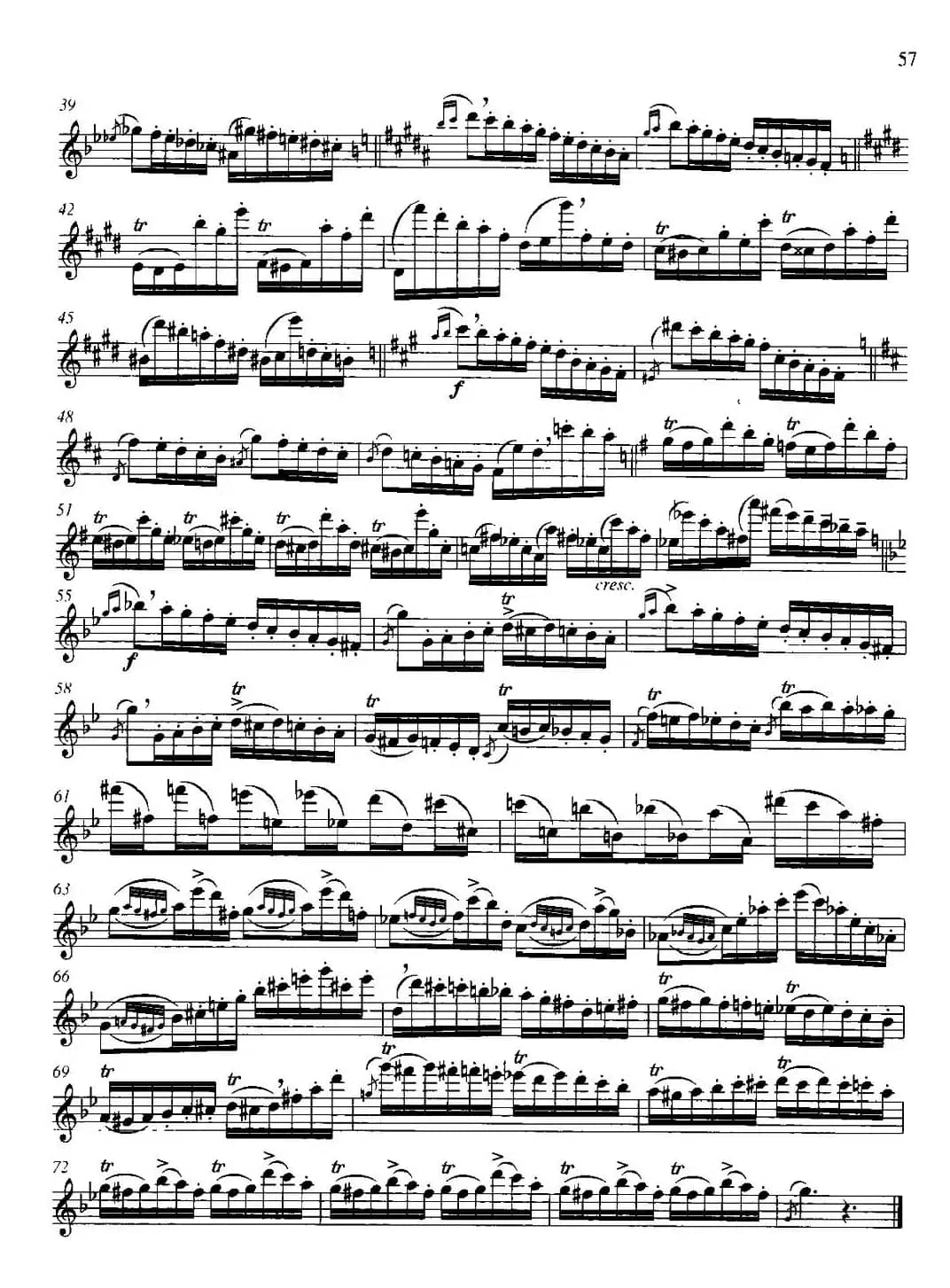 第二单元 中高级练习：装饰音吹奏练习（乐曲部分：随想曲第十号）