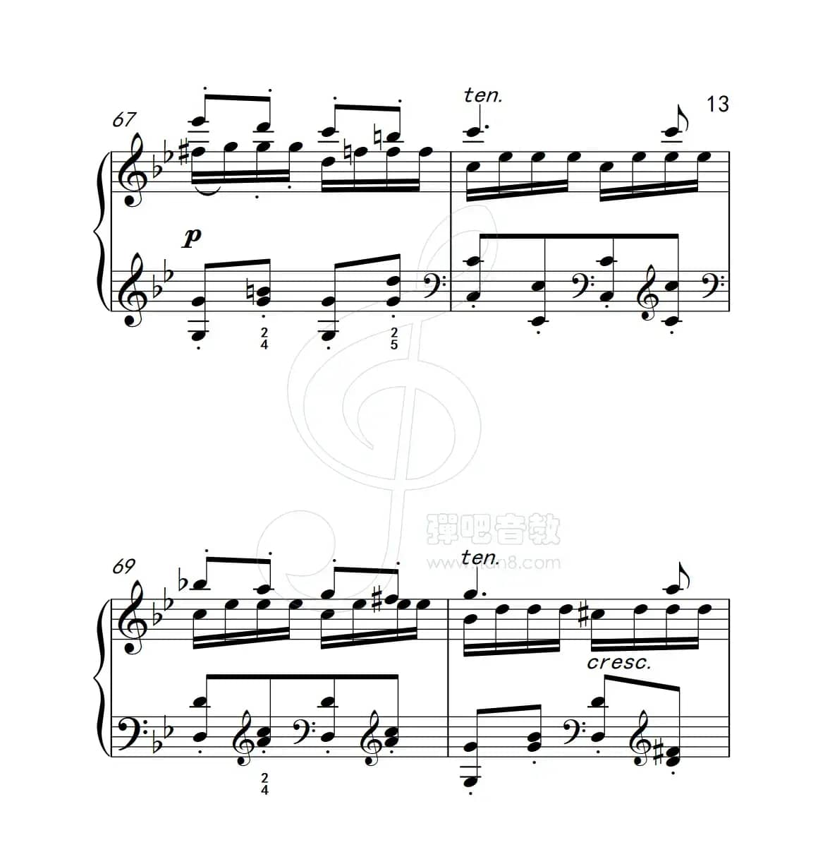 练习曲 52（克拉莫钢琴练习曲60首）