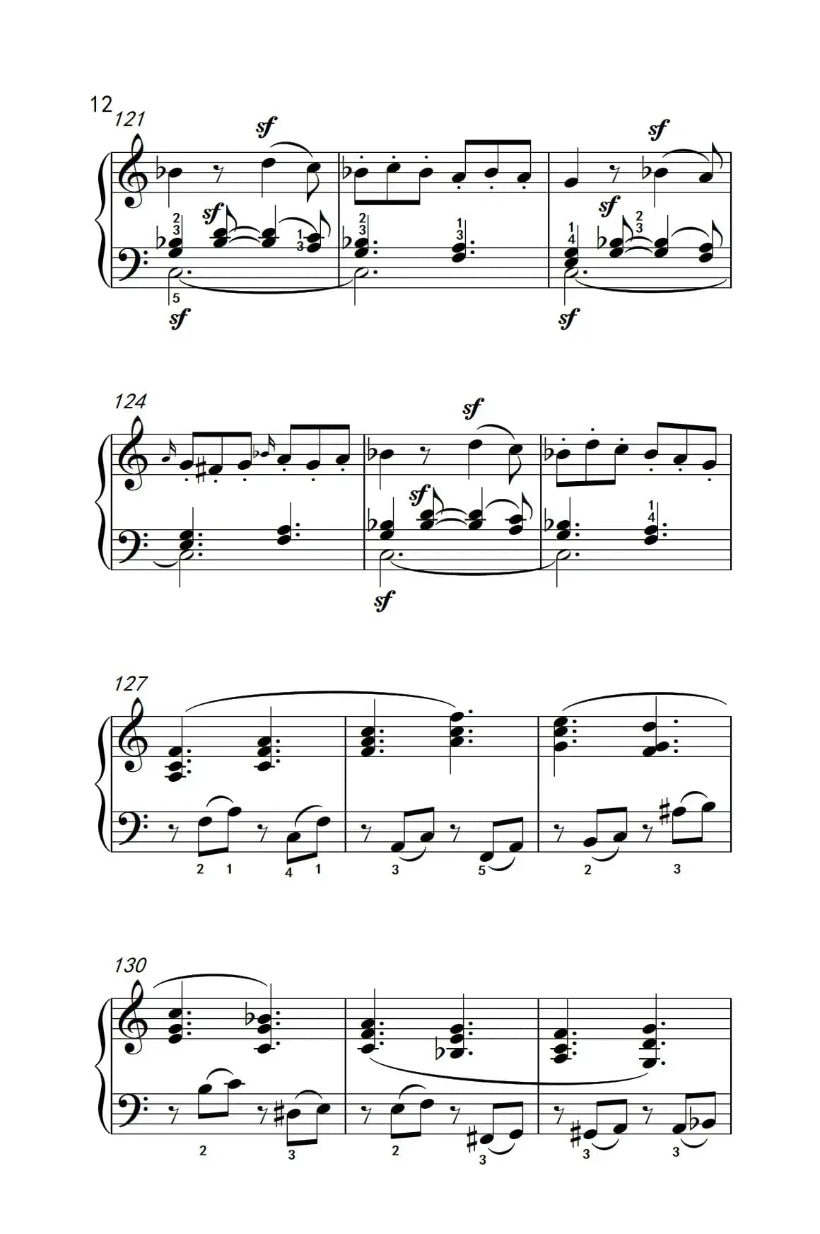 奏鸣曲 Opus 2 Nr.3 第四乐章（贝多芬奏鸣曲集 1）