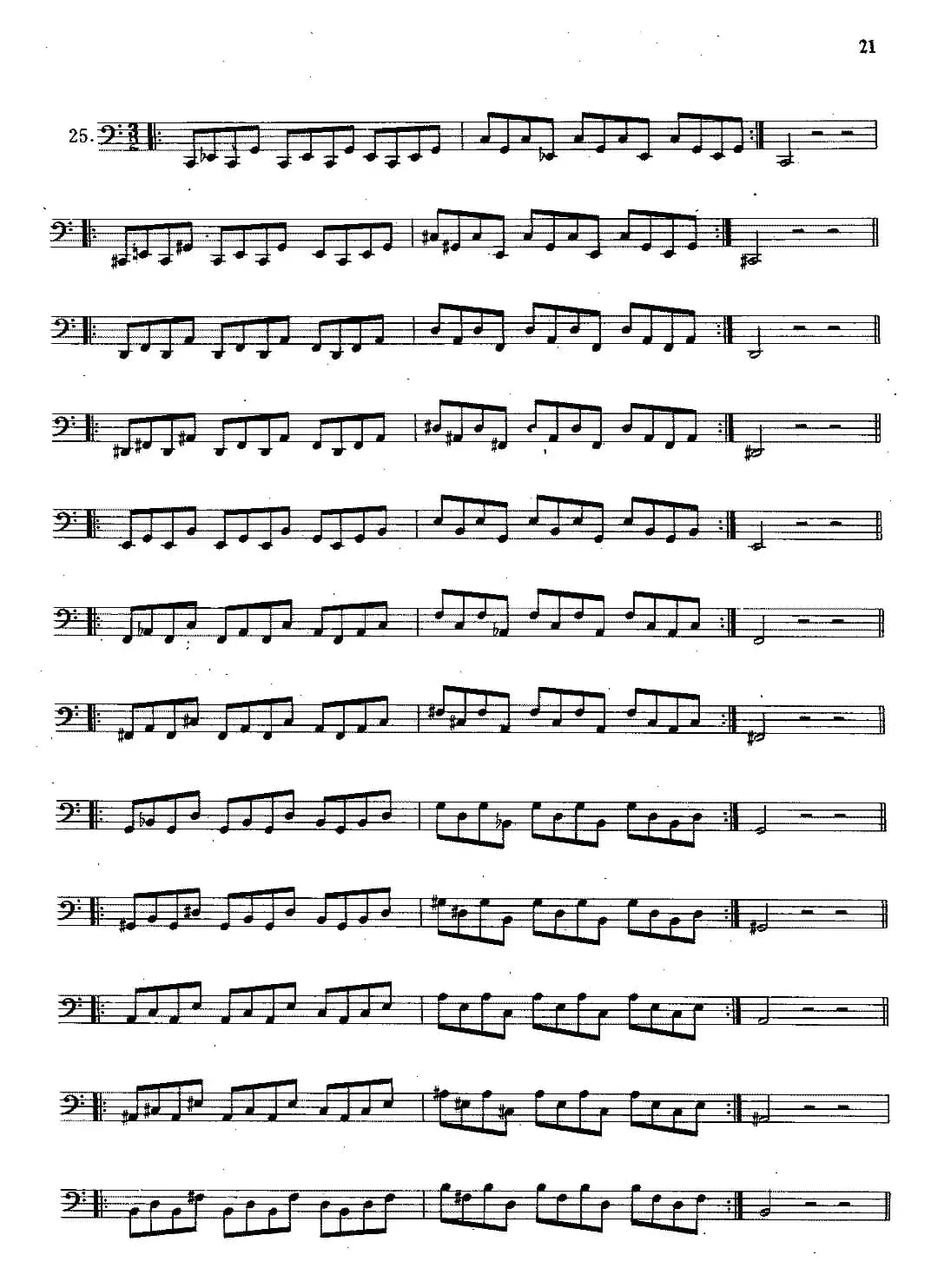 大管高级练习曲 第一部分 每日练习（21—33）