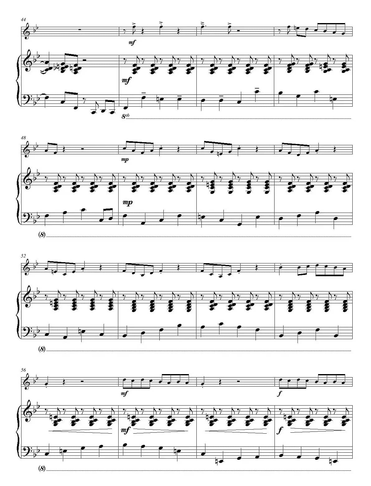 The Arrival of the Queen of Sheba（单簧管+钢琴）