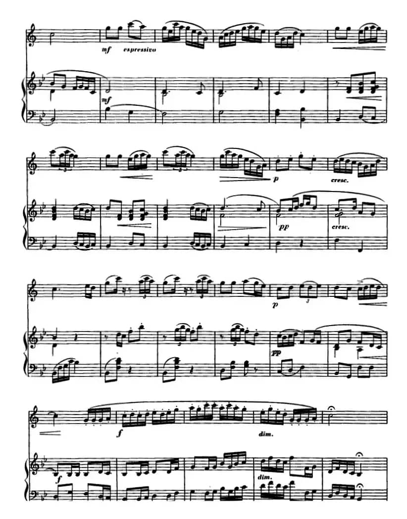 苏北调变奏曲（单簧管+钢琴伴奏）