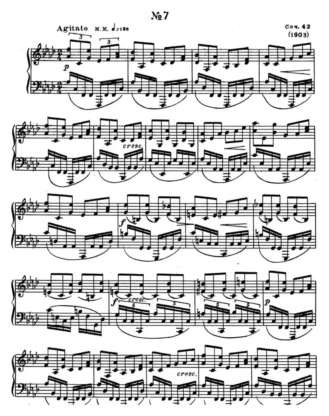 斯克里亚宾 钢琴练习曲 Op.42 No.7 Alexander Scriabin Etudes