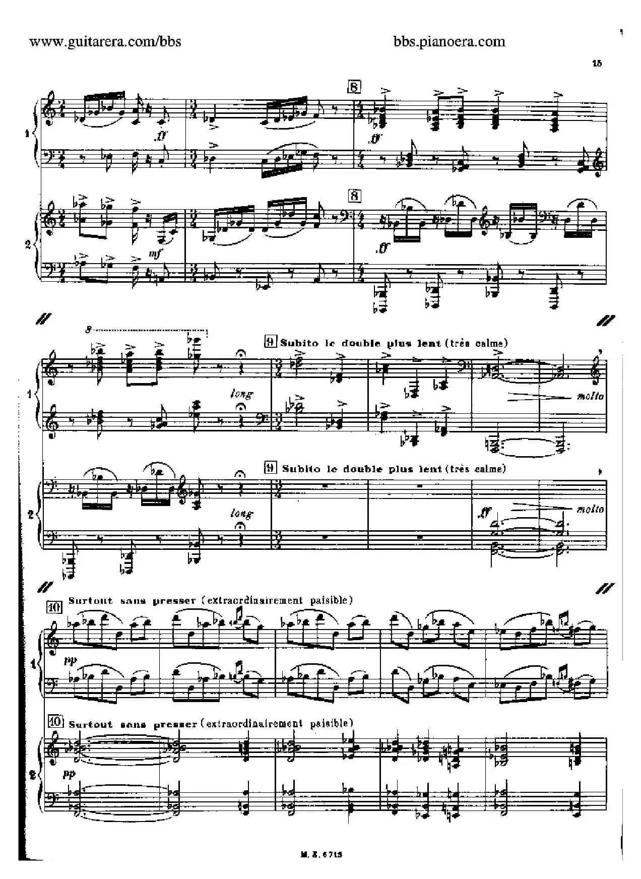 Sonata for Two Pianos（双钢琴奏鸣曲）