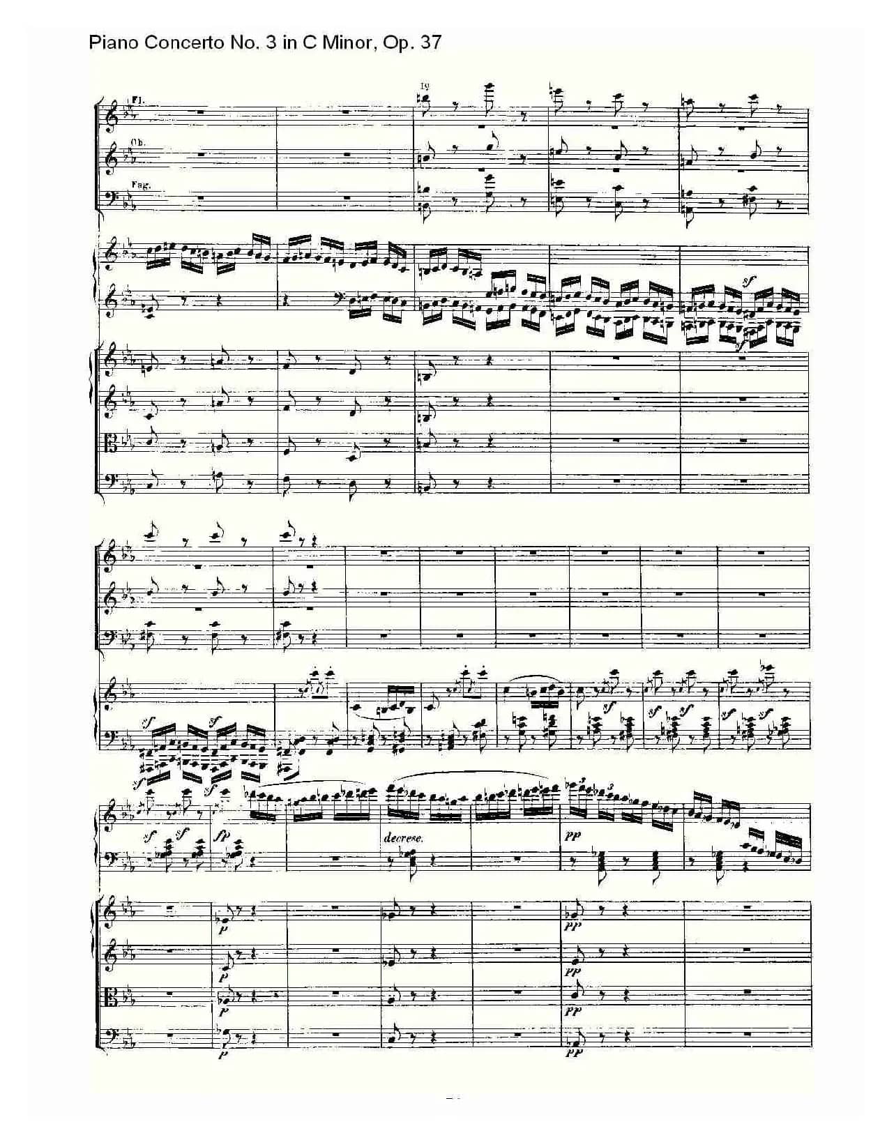 C小调钢琴第三协奏曲 Op.37  第三乐章
