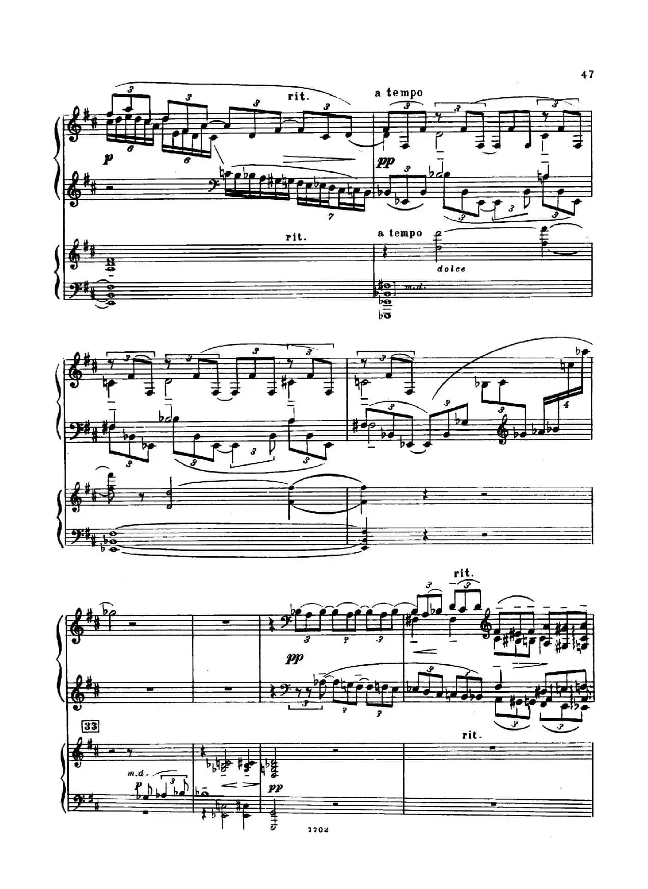 升f小调第一钢琴协奏曲 Op.1（双钢琴版）