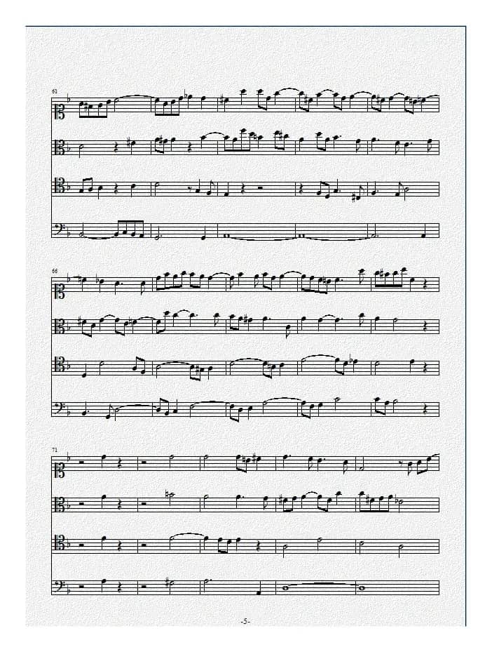 Contrapunctus 1（赋格的艺术）（弦乐四重奏）