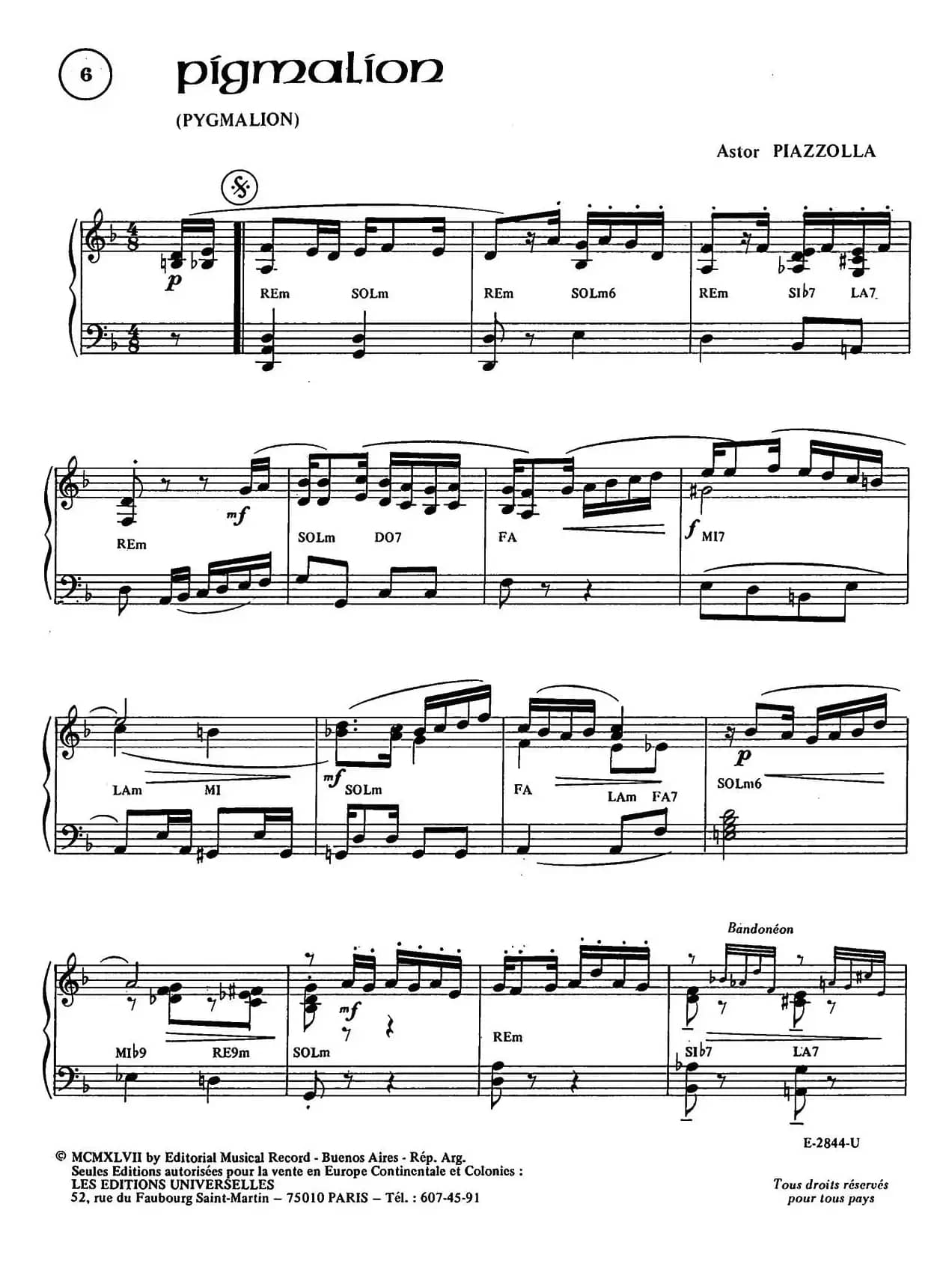 Piazzolla合集：6、Pigmalion