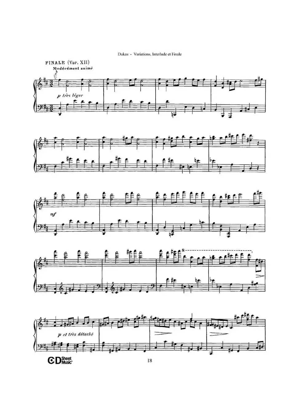 Variations, Interlude & Finale on theme de Rameau（拉摩主题变奏曲、间奏曲和终曲·第二部分）