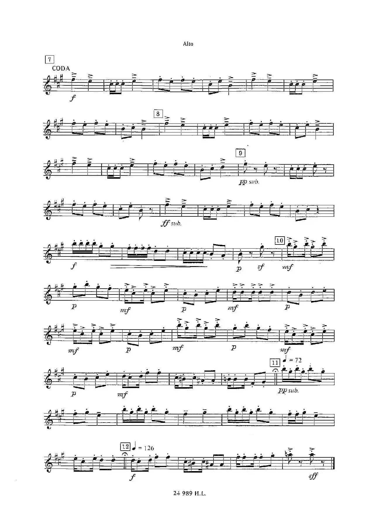 Chinese Rag （四重奏总谱+分谱）