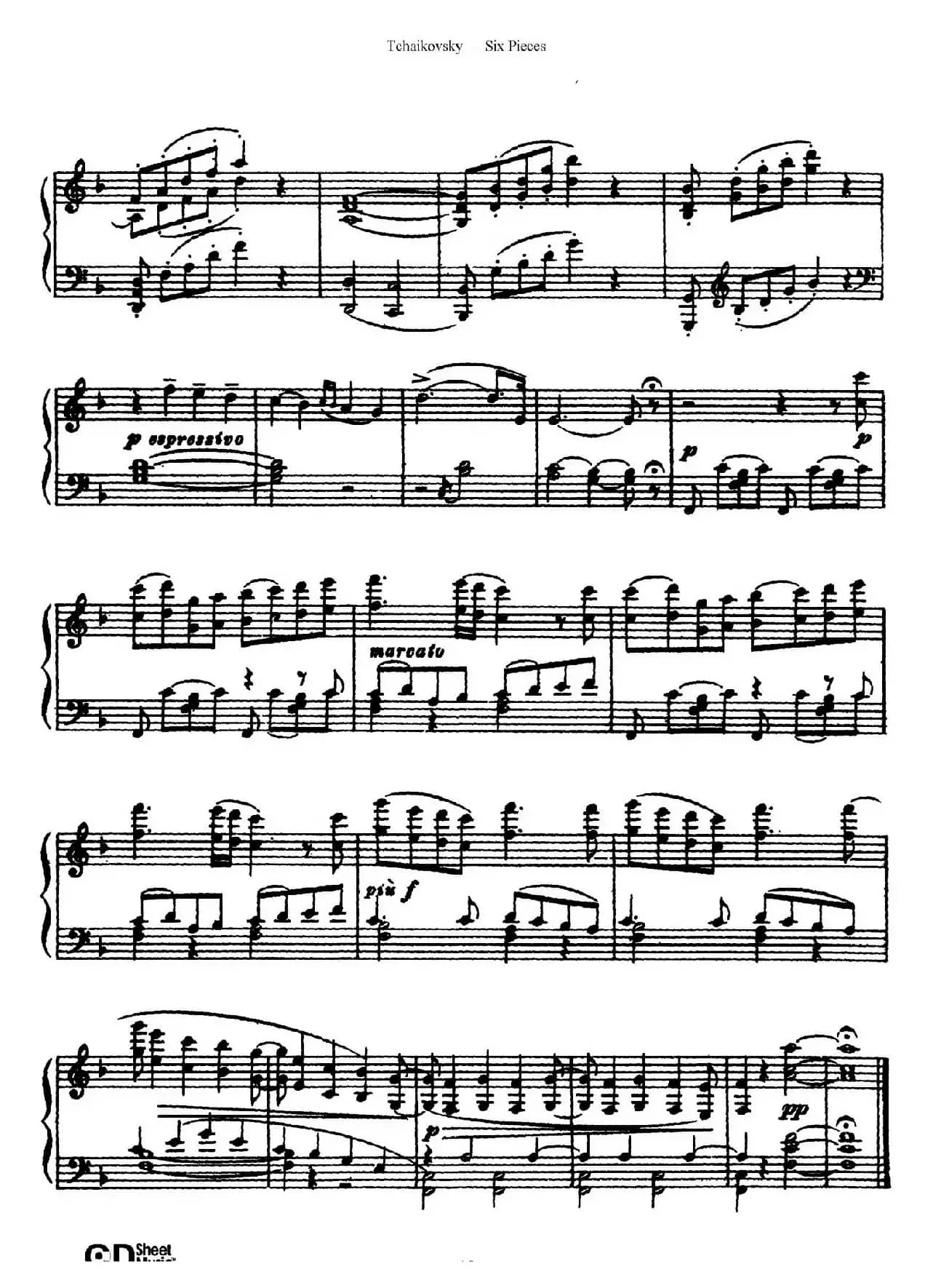 Six Pieces Op.51（6首小品·5）