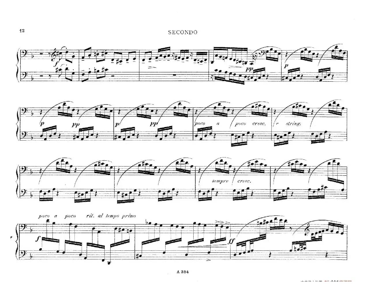 d小调托卡塔与赋格（BWV 565·雷格改编钢琴四手联弹版）
