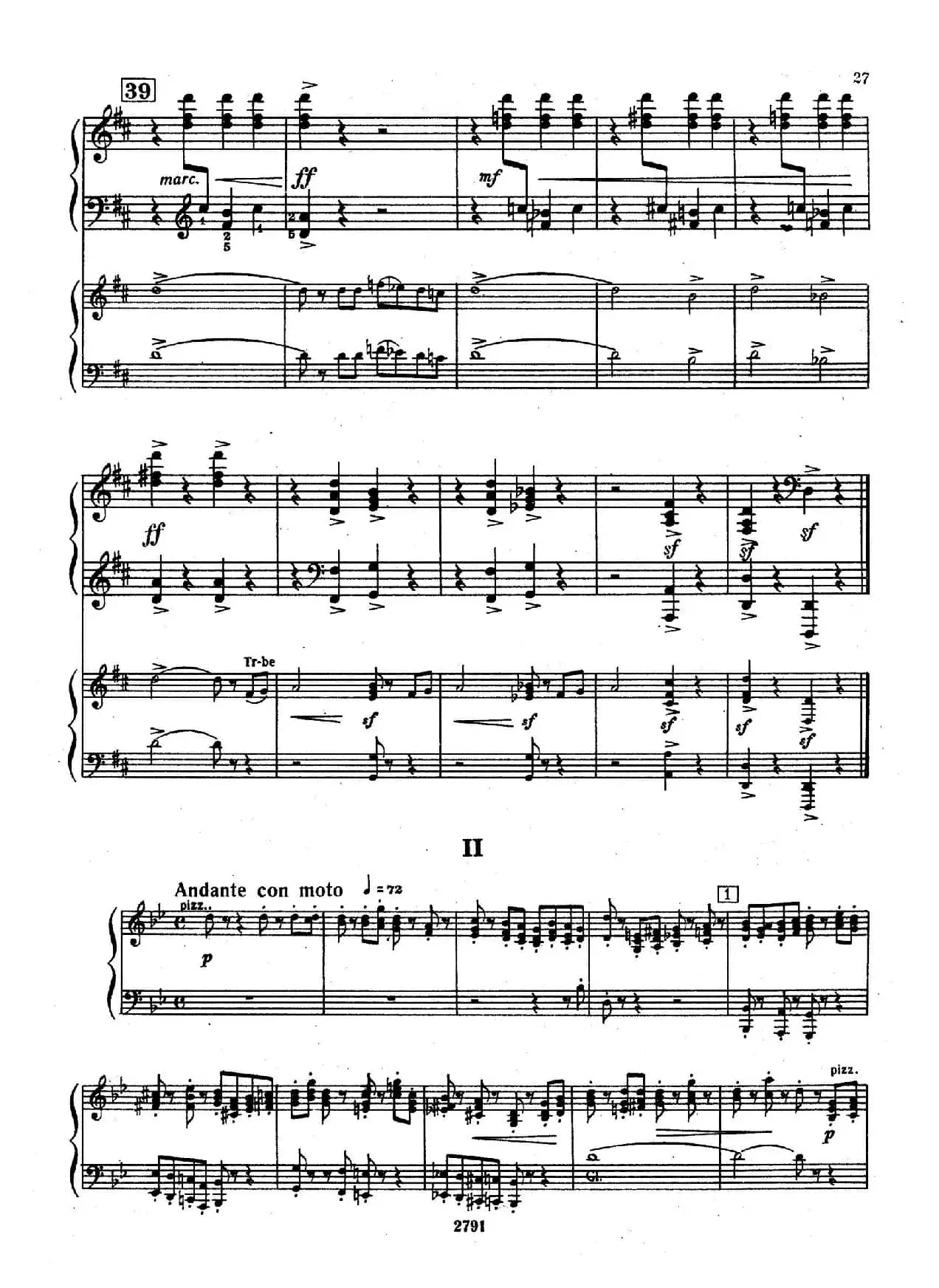 Piano Concerto No.3 in D major, Youth Op.50 - 2 pianos（D大调第三钢琴协奏曲“为青少年而作”Op.50·双钢琴）