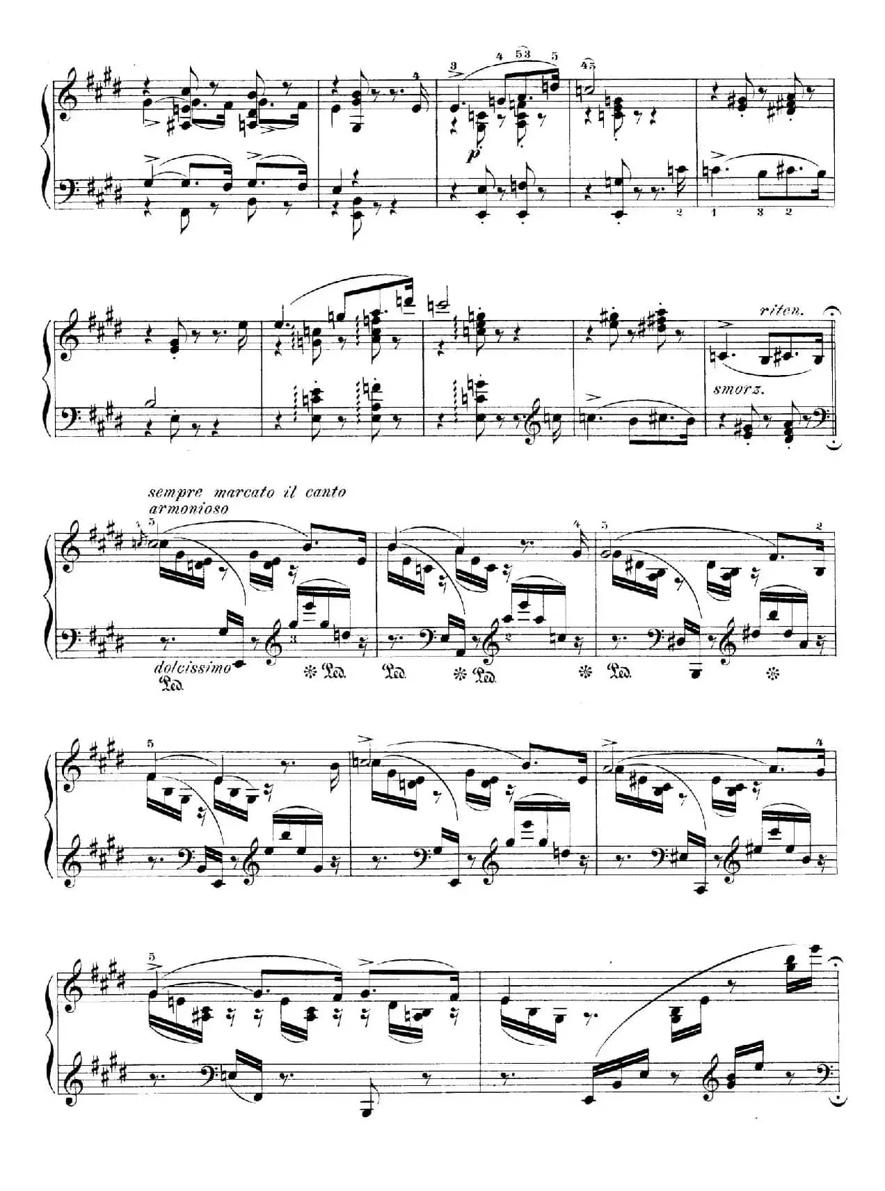 Notturnos S.541(3首夜曲“爱之梦”·2)