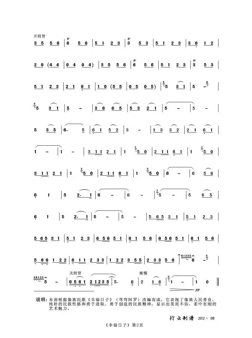 幸福日子（葫芦丝独奏）