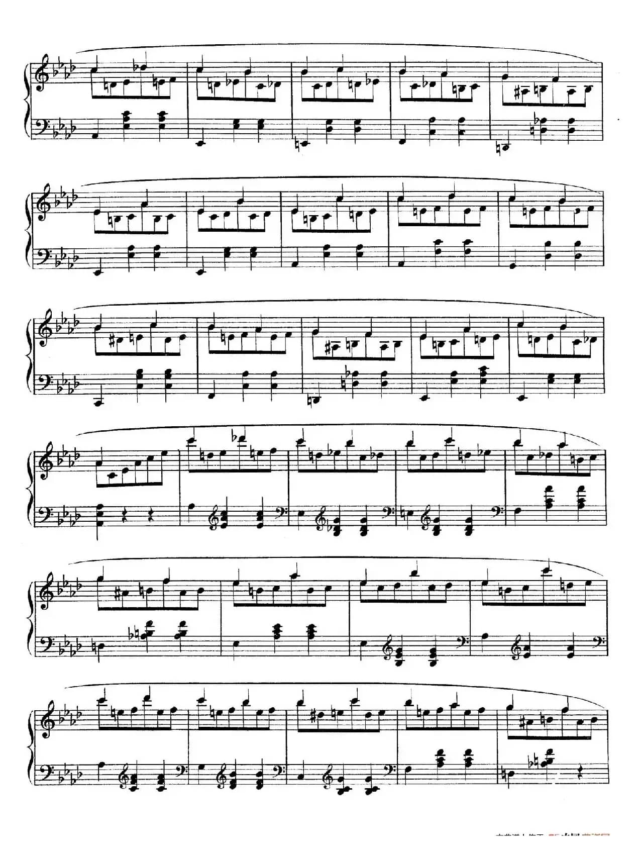 Grande Valse in A-flat Major Op.42(降A大调华丽圆舞曲)