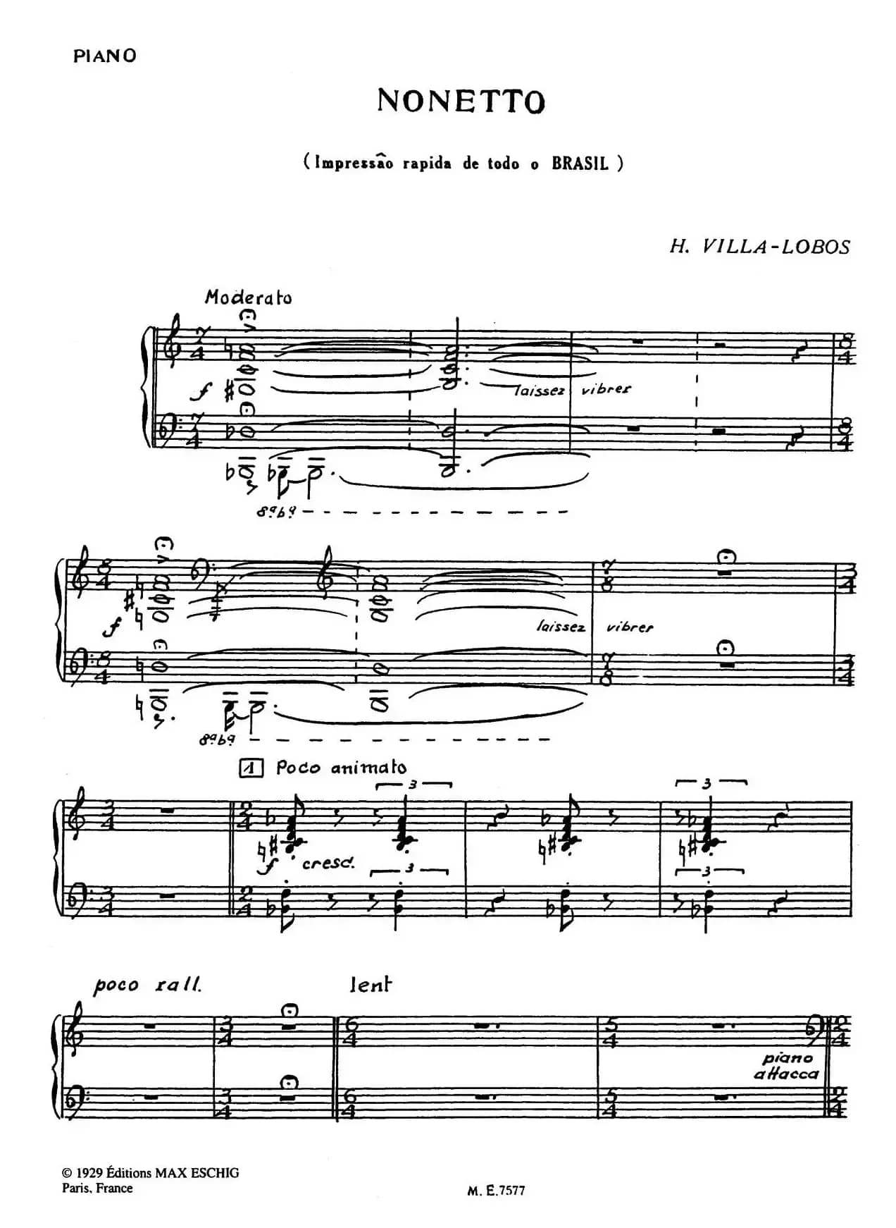 Nonetto（钢琴分谱）