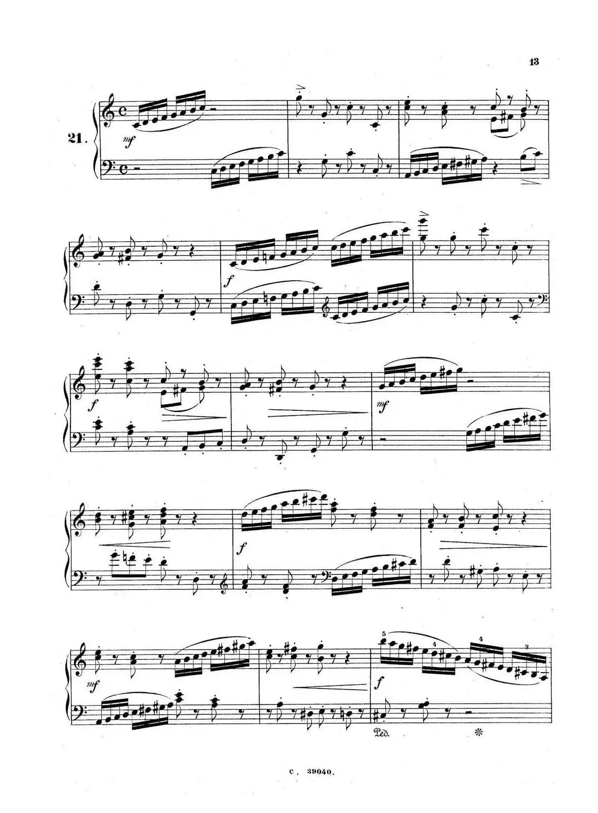 36 Etudes Rhythmiques et Melodiques Op.105（36首节奏与旋律练习曲 20—25）