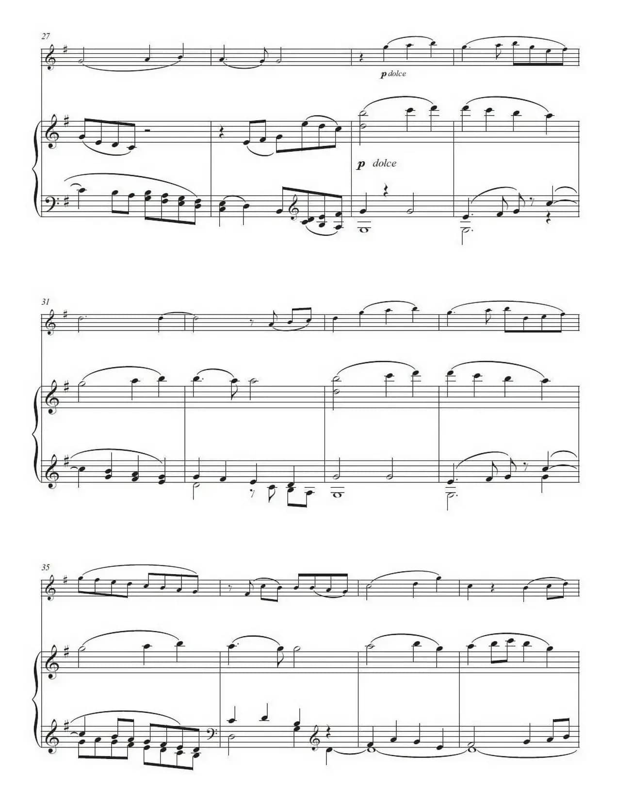 欢乐颂（小号独奏+钢琴伴奏谱）