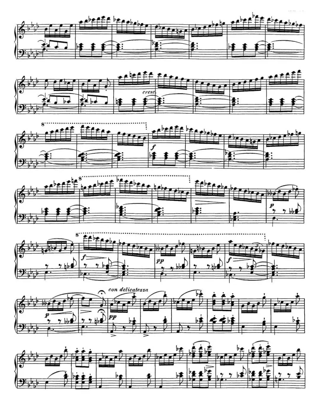 舒伯特降f小调即兴曲D.935，Op.142（NO.4）