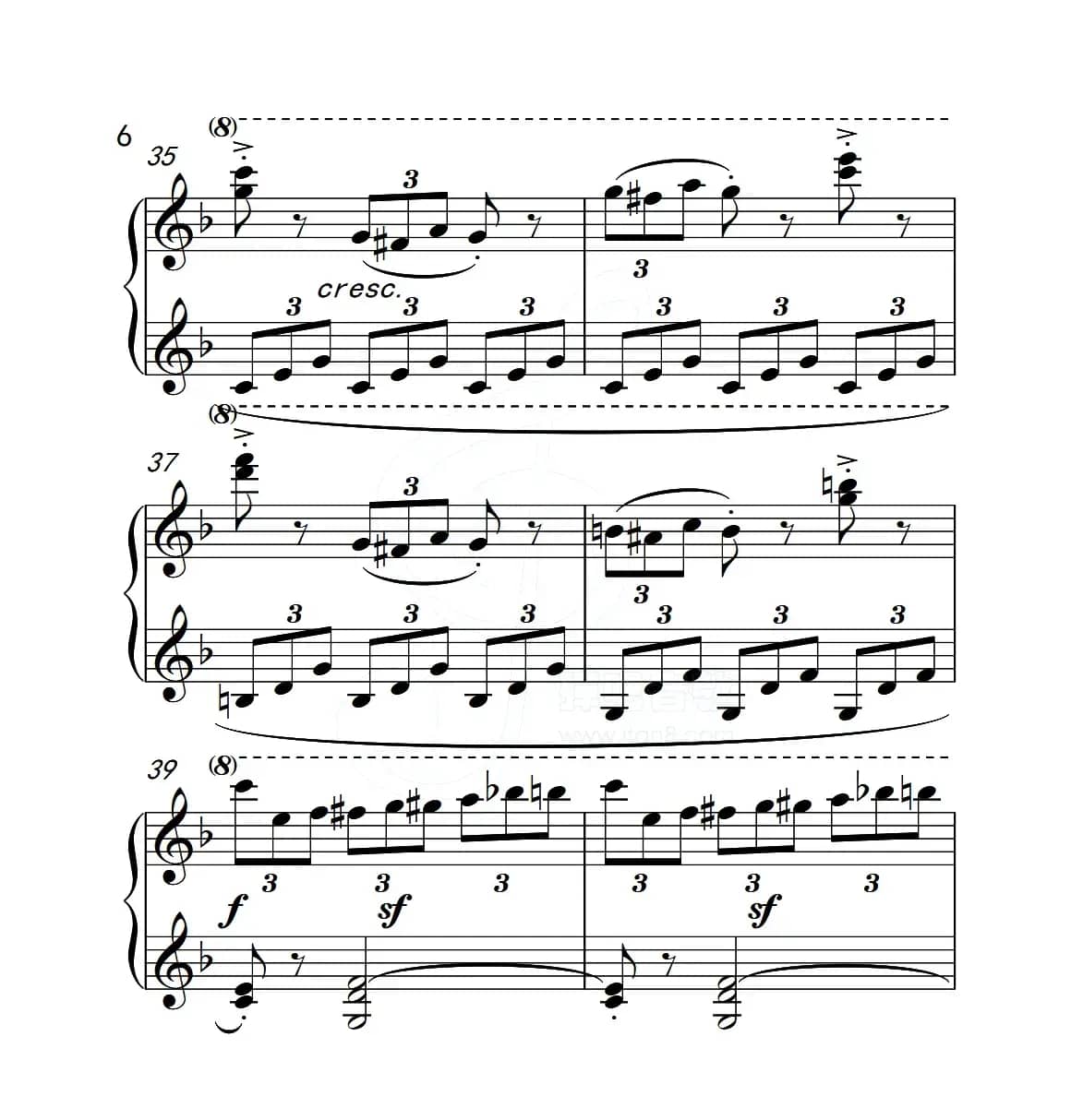 第五级B组 练习曲（中国音乐学院钢琴考级作品1~6级）