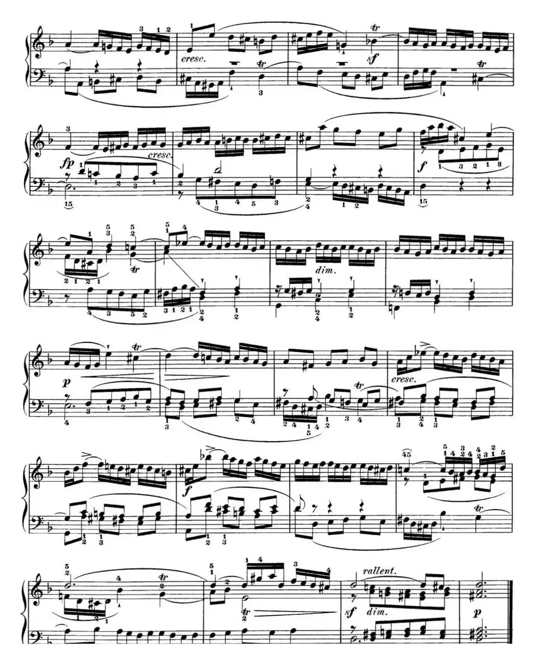 巴赫《平均律钢琴曲集·第一卷》之赋格曲（NO.6）