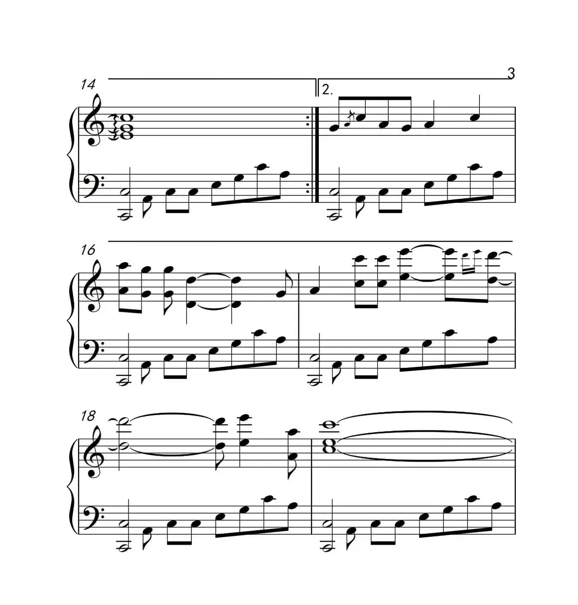 雾里看花（《弹吧音教》制谱版）