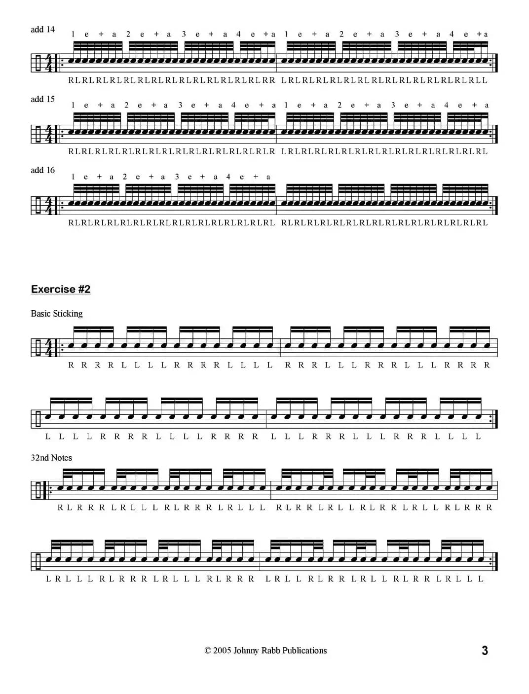 30 days to better hands（鼓手练习谱）