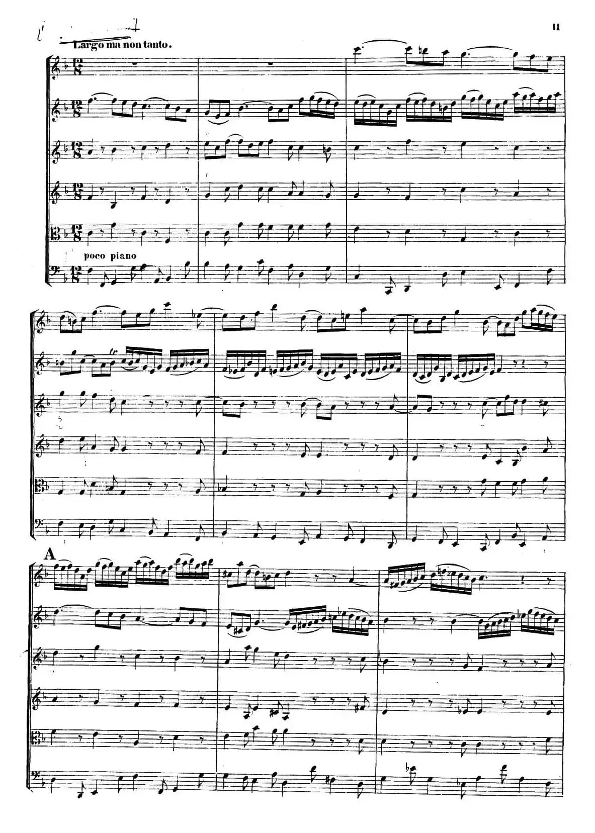 CONCERTO A DUE VIOLINI.（巴赫D小调二重协奏曲总谱）