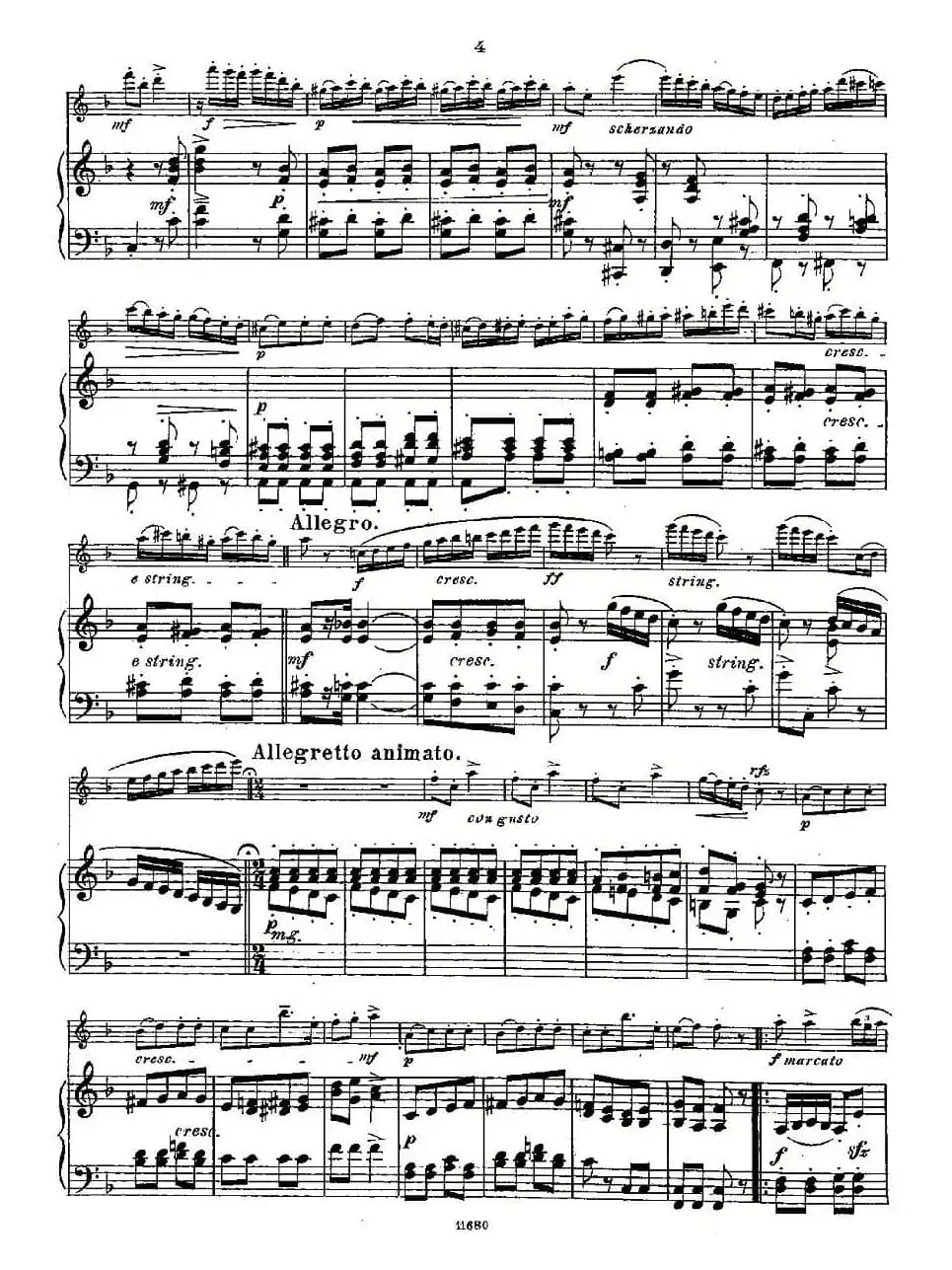 Fantaisies nationales. Op. 59, 3. （长笛+钢琴伴奏）