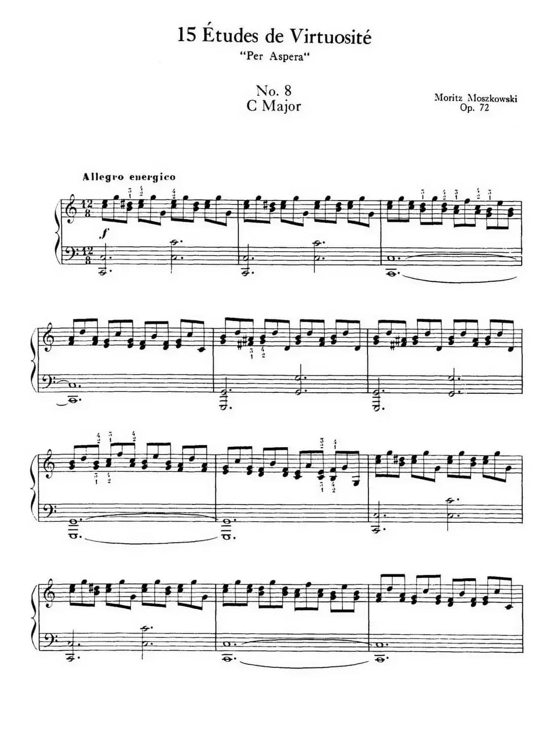 15 Etudes de Virtuosité Op.72 No.8(十五首钢琴练习曲之八)
