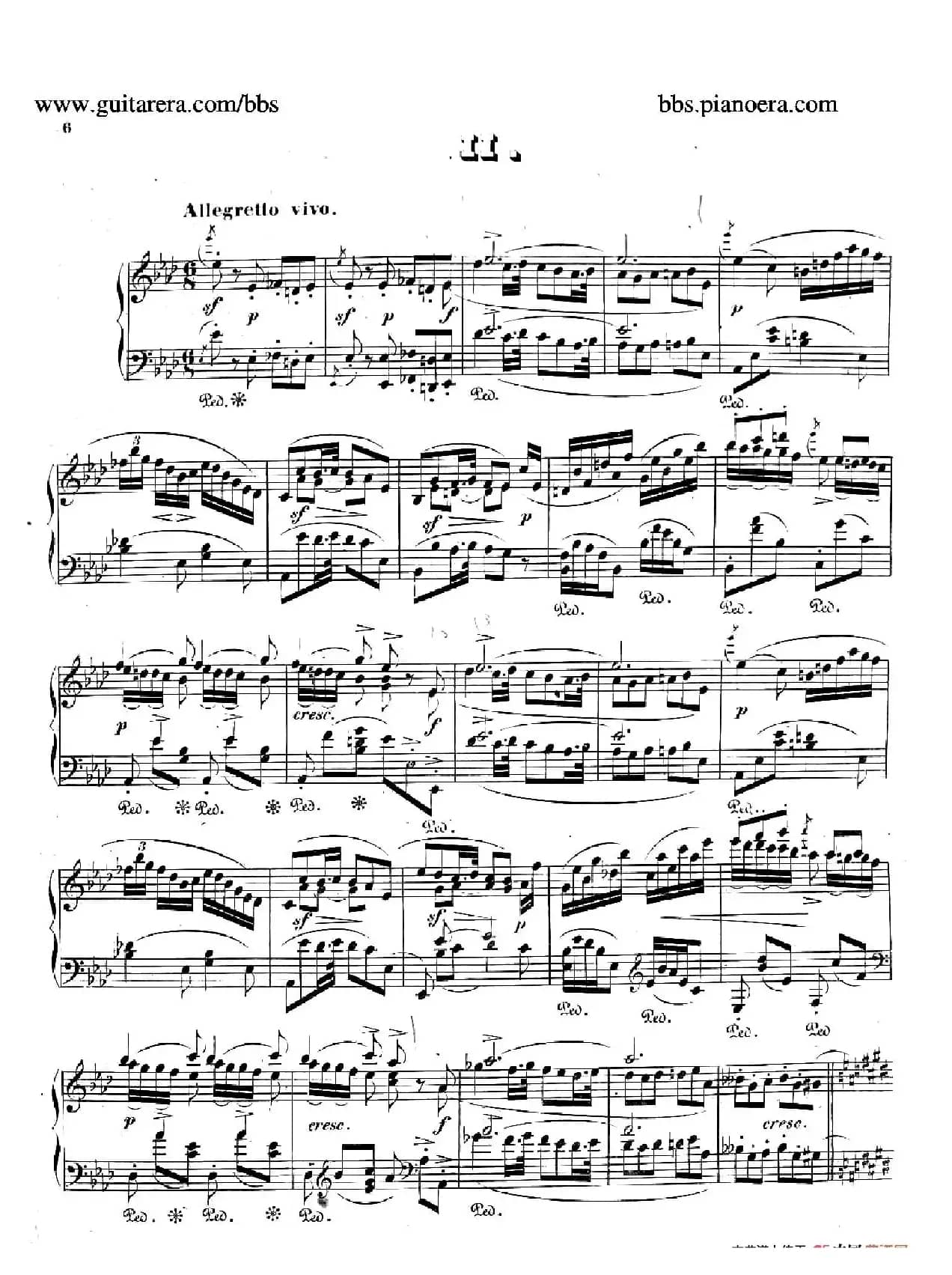 Phantasiestücke Op.31(幻想曲集·2. 降A大调)