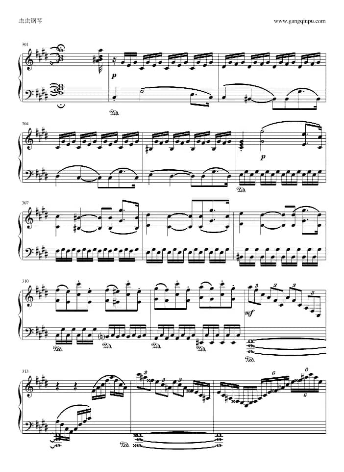 月光奏鸣曲（1，2，3乐章）