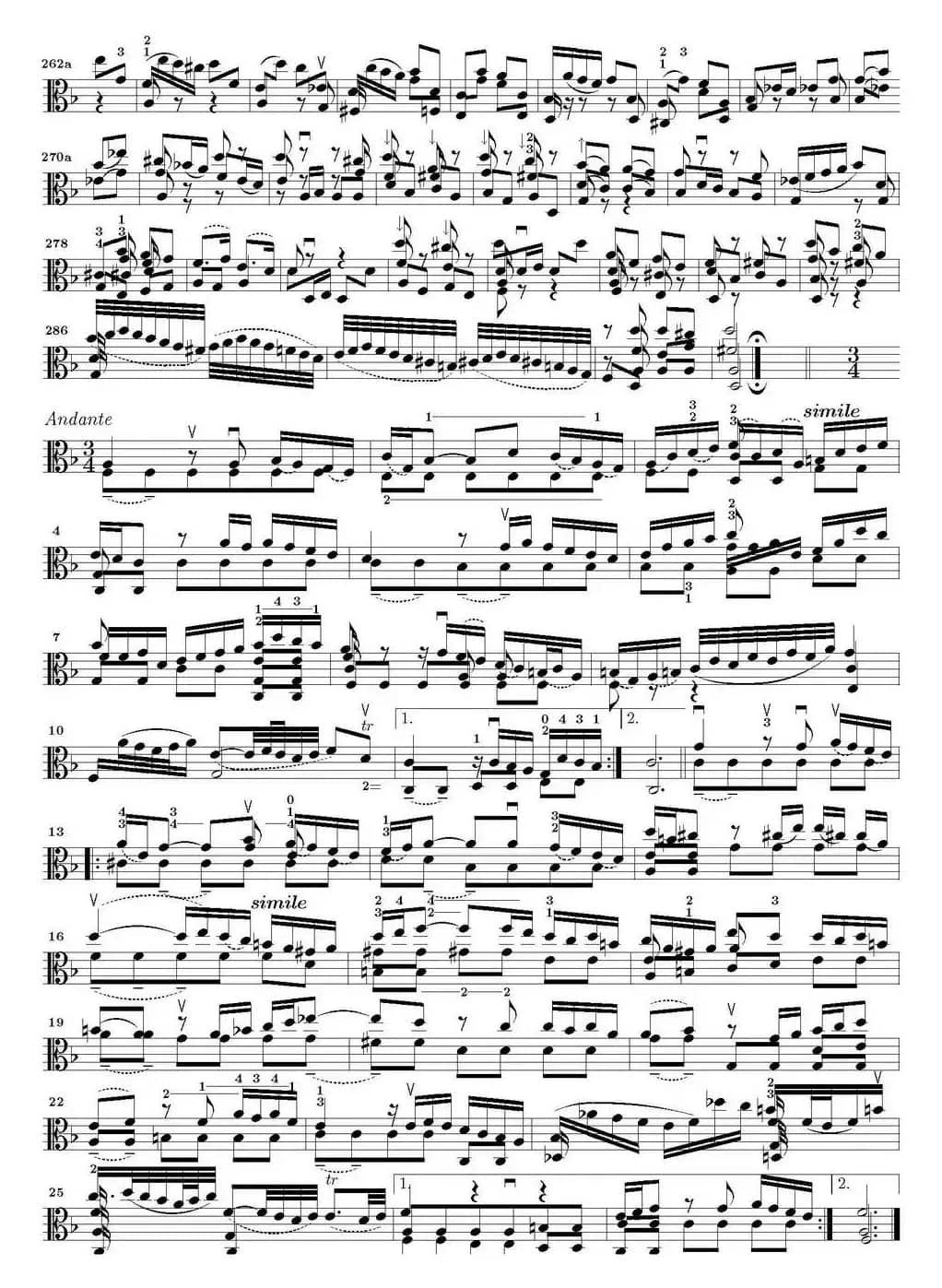 Bach Sonata BWV1003（无伴奏小提琴组曲）