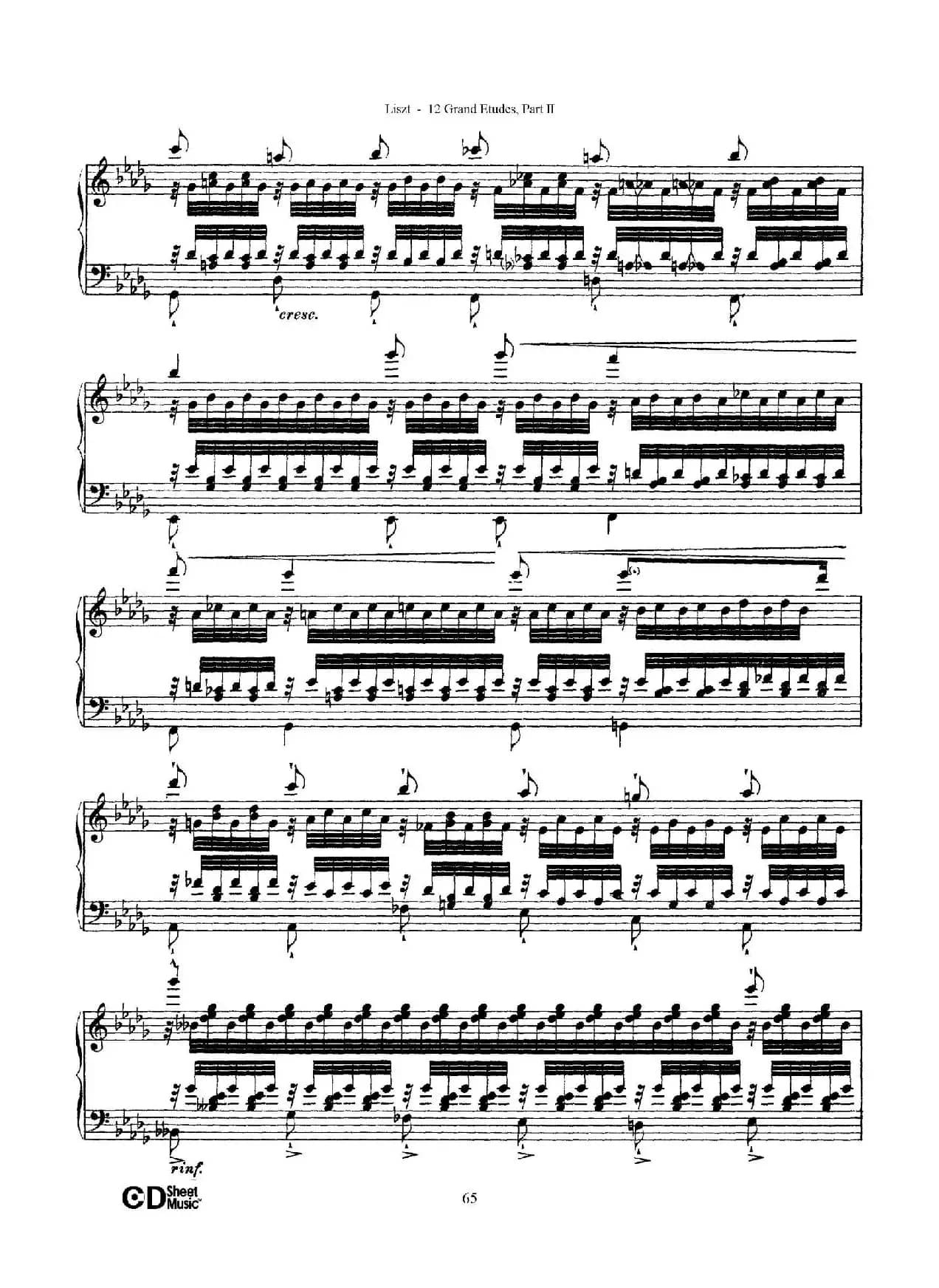 12 Grand Etudes S.137（12首华丽的练习曲·12）