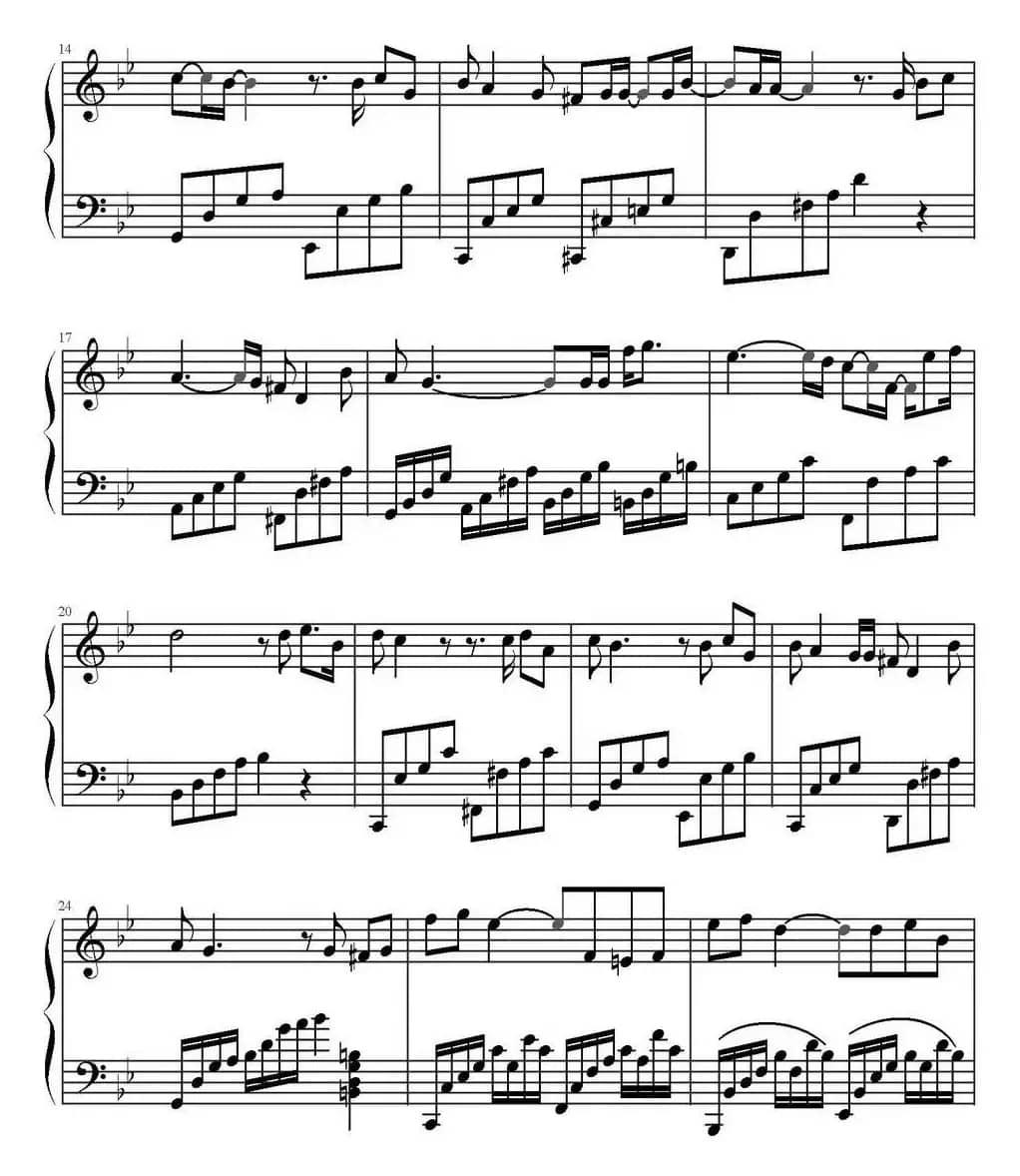 是否爱过我（电视剧《像雾像雨又像风》主题曲、弹琴吧制谱版）