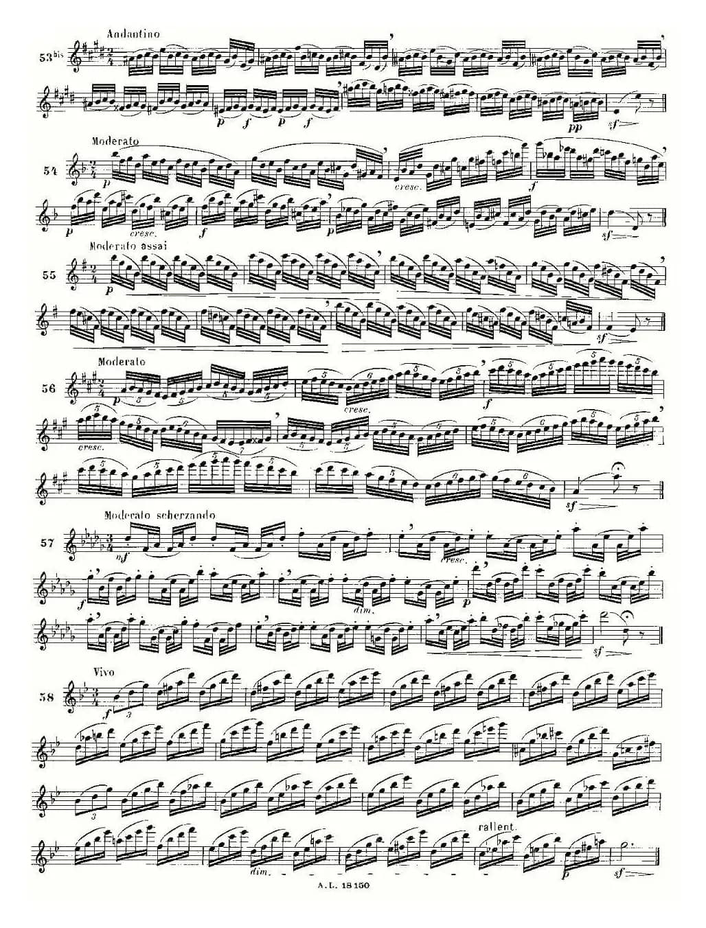 简易音阶练习100首之50-66（moyse - 100 studies after cramer）