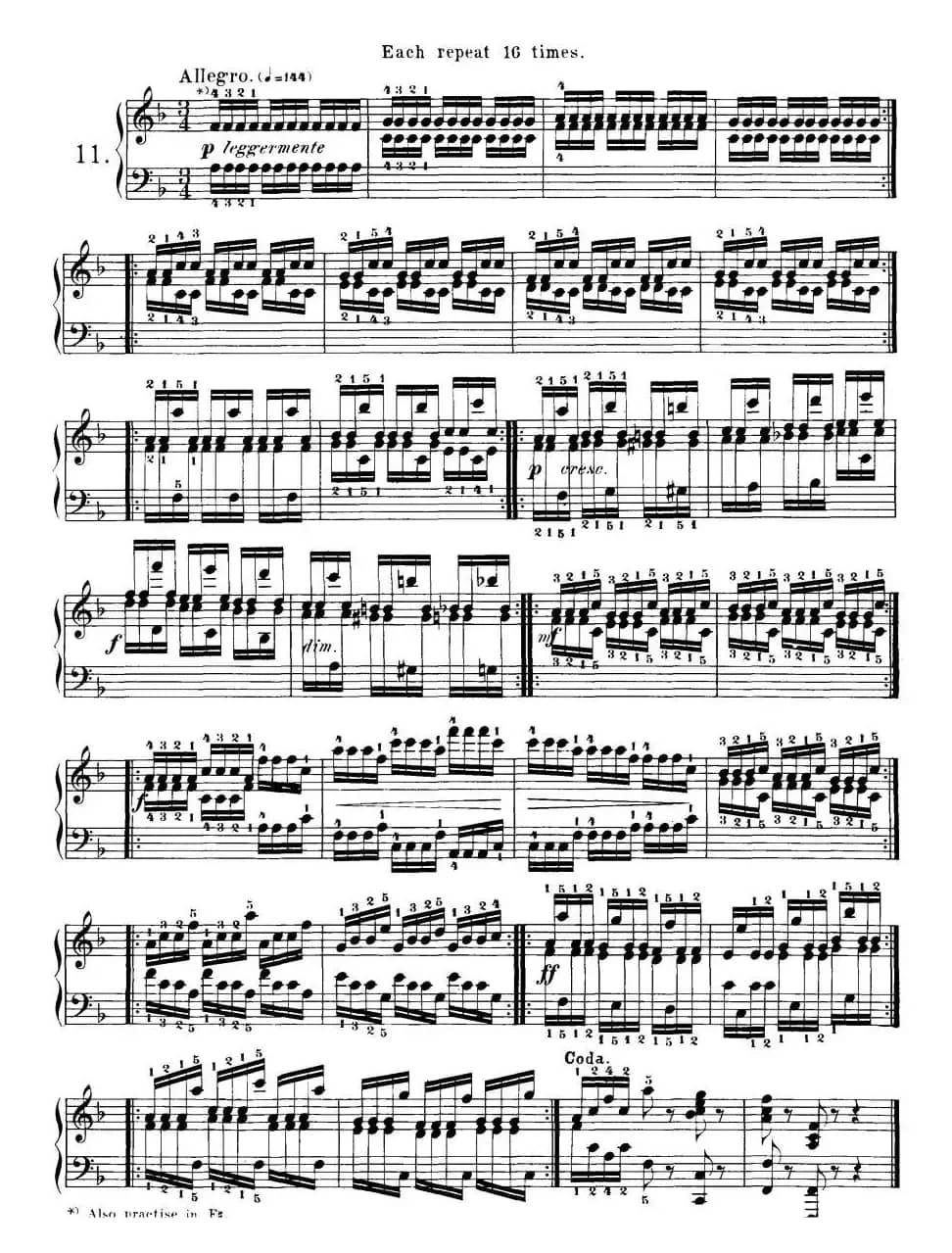 Czerny - 40 Daily Exerci Op.337（11—15）（40首日常训练曲）