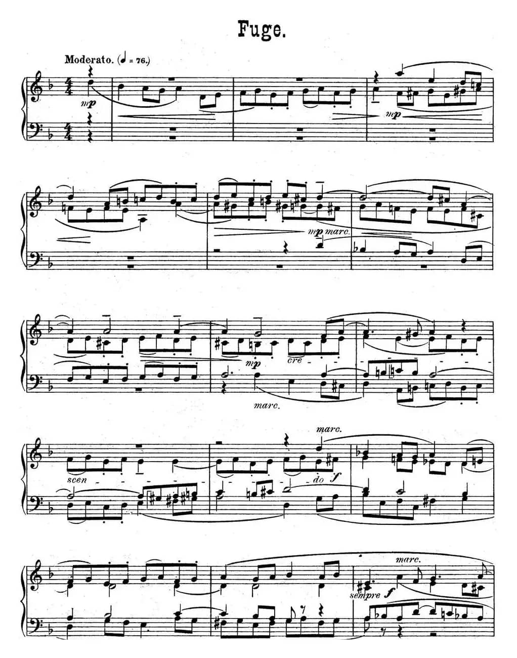 6 Preludes and Fugues Op.99（6首前奏曲与赋格·6）