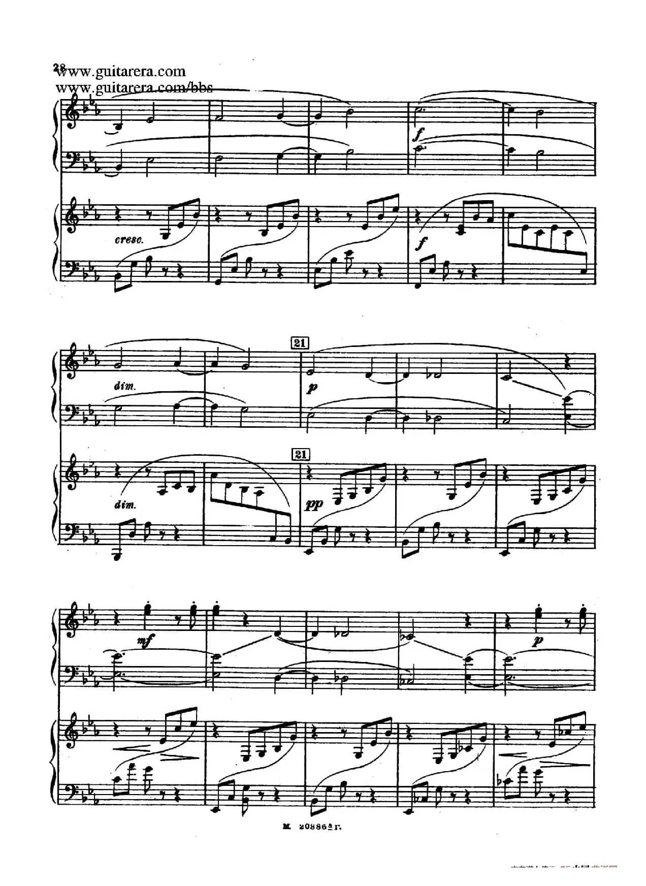 第二双钢琴组曲 Suite for Two Pianos No.2 Op.17（2. 圆舞曲 Valse）