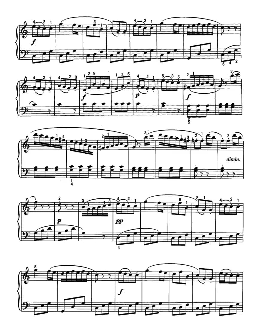 克莱门蒂小奏鸣曲（Op.36.No.1）