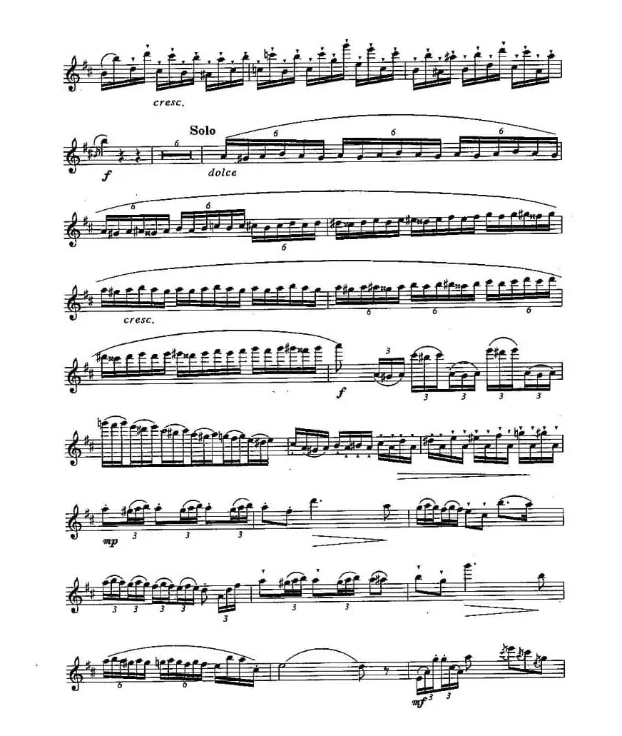 长笛九级考级曲谱（第四部分—2）