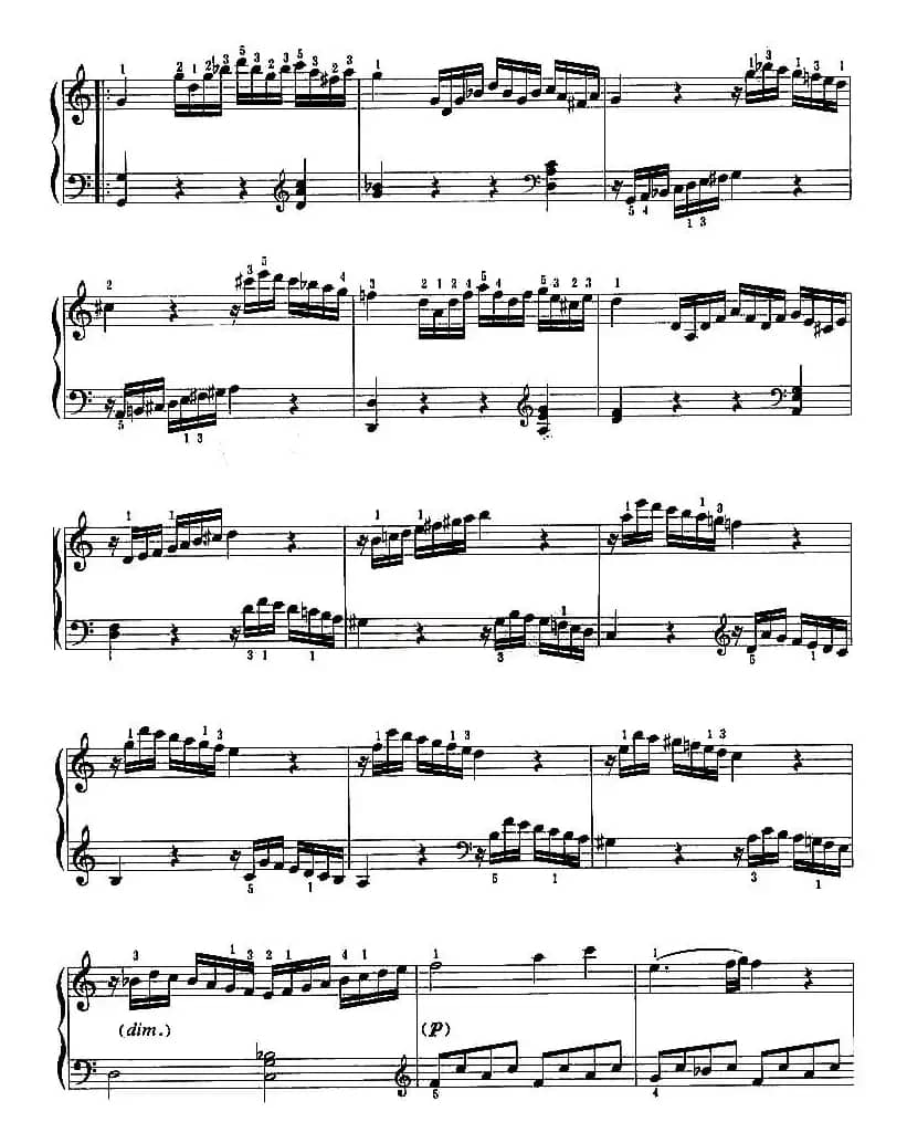 C大调奏鸣曲（第一乐章）（莫扎特作曲版）