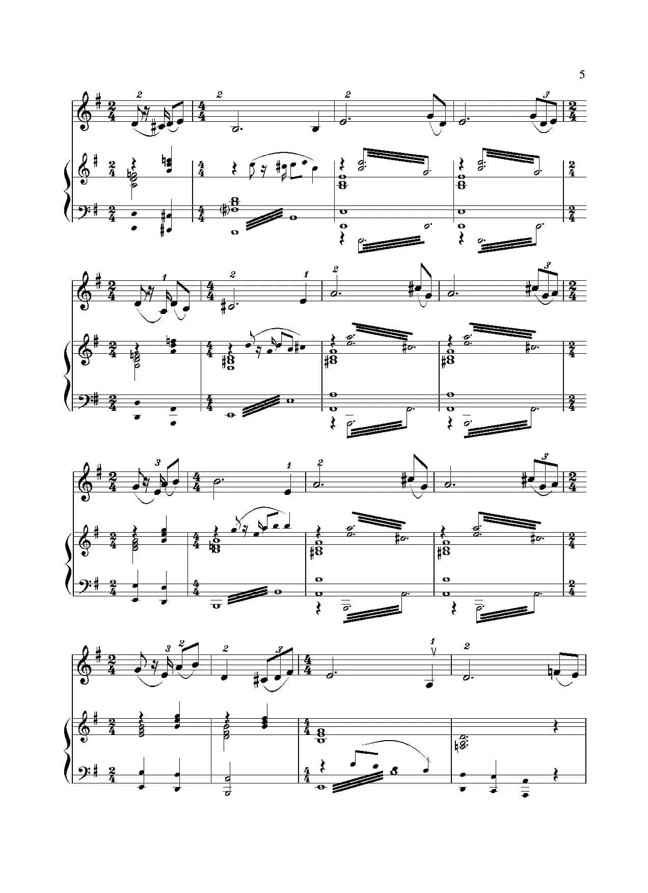 回归抒怀（小提琴独奏+钢琴伴奏）