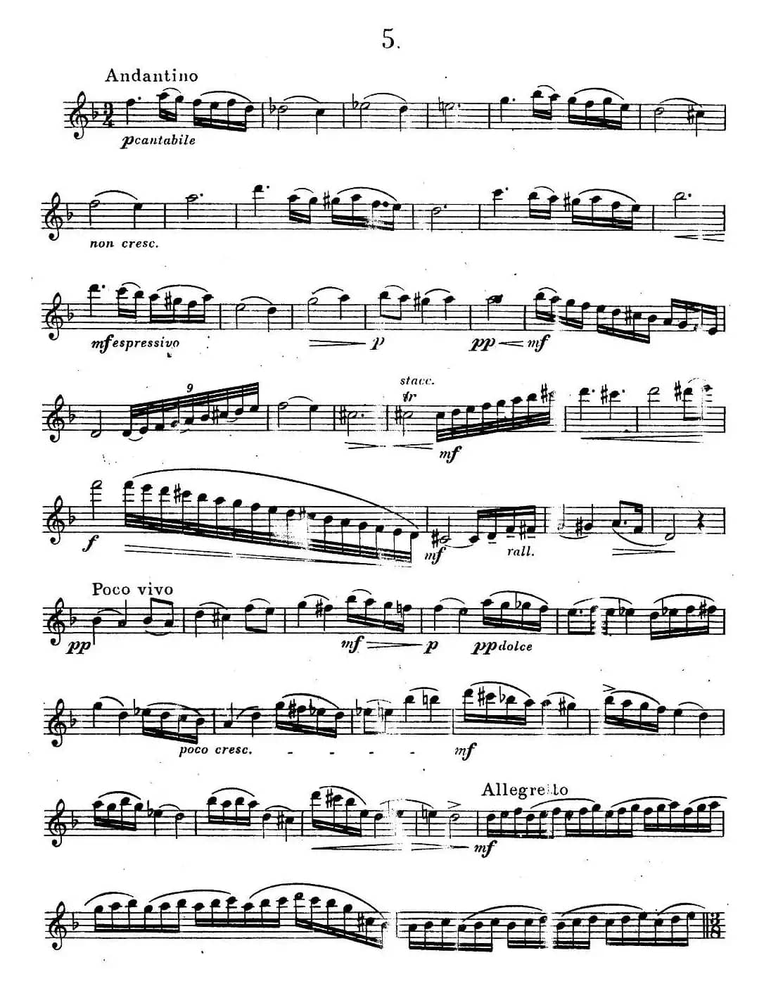 奇特克-萨克斯练习曲之五（ETUDY PRO SAXOPHON - FR ZITRK.op.3）